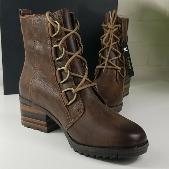 Sorel Shoes - Sorel Cate Lace Waterproof Booties Womens 9.5